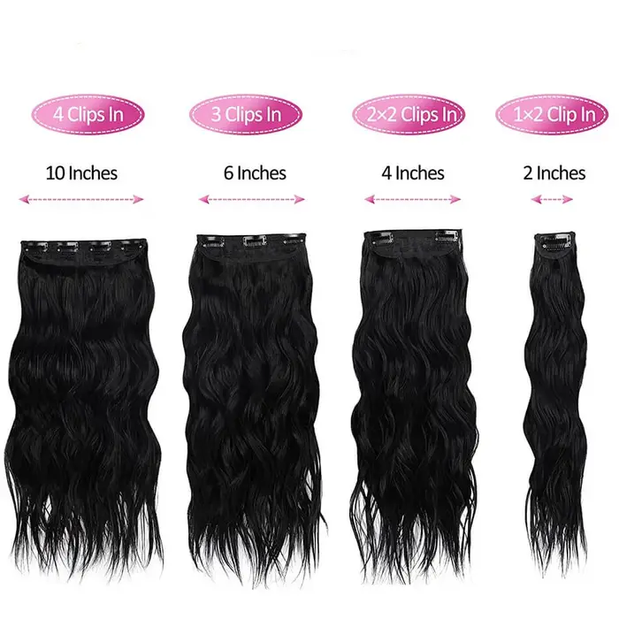 Extensions synthétiques longues à clips