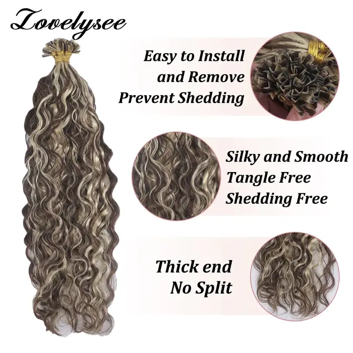 Extensions de Cheveux Humains Naturels pour Femme