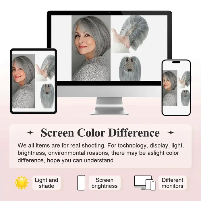 Toppers de vrais cheveux humains pour femmes Quotidien 360 ° Pièces de cheveux 3D avec mise à nive