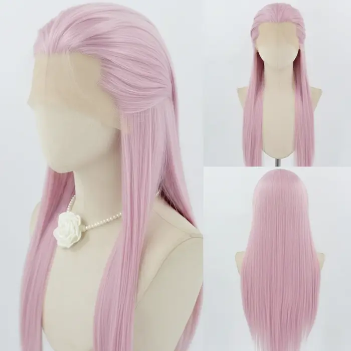 Perruque Lace Wig synthétique 13*4 pour Cosplay