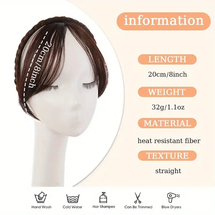 Bandeau tressé rétro élégant pour femme