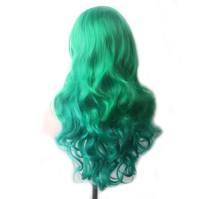 Perruque de Cosplay verte