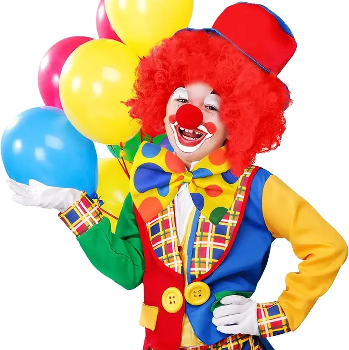 Performance ondulée bouclée Clown perruque Cosplay cheveux synthétique