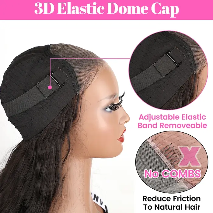 Wear And Go perruque sans colle ISEE HAIR brésilien vague de corps 7x5 HD dentelle sans colle perruq