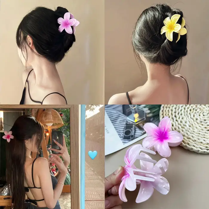 Pince à cheveux florale pour femmes