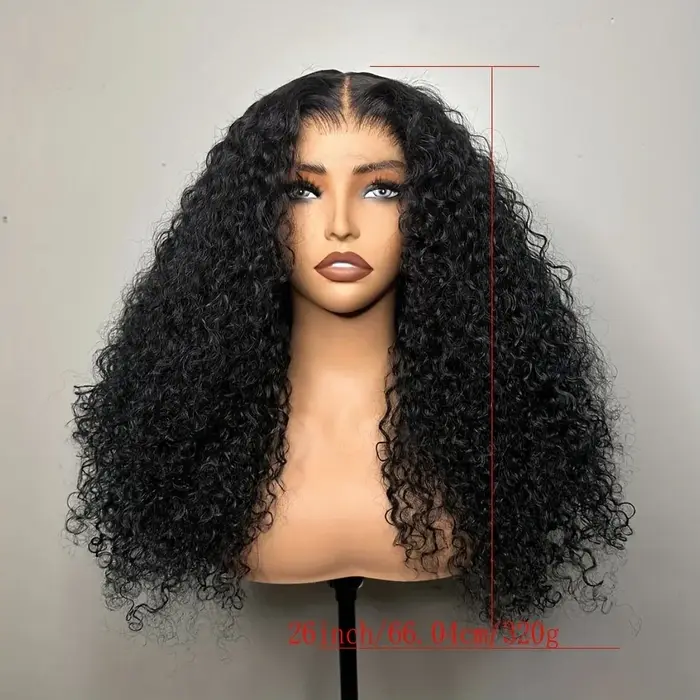 Perruque Lace Front Wig synthétique noire douce