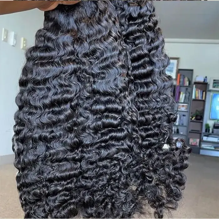 12A Cheveux Humains Bouclés Birmans Non Traités