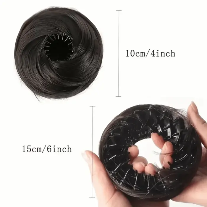 Pince à cheveux synthétique en chignon