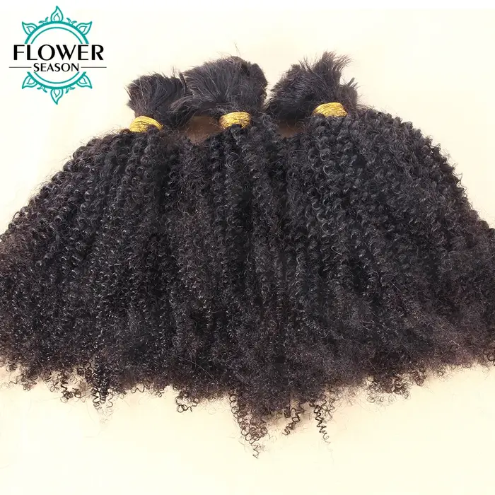 Afro Kinky Curly Human Hair Bulk
