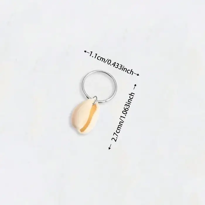 10 pinces à cheveux coquillage pour dreadlocks, extensions de tresses, DIY, plage, festival, usage quotidien, antidérapantes, légères, durables, avec pendentif en métal