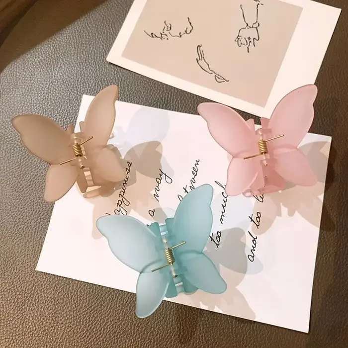 Barrettes papillon coréennes pour femmes et filles