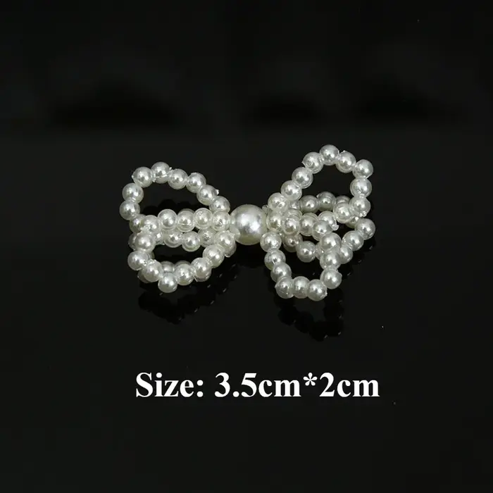 Coeur de perles tridimensionnel tissé à la main, nœud de cœur romantique, accessoires pour cheveux,