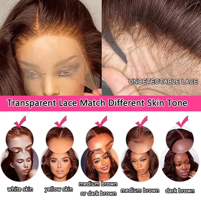 # Tissage en lot brésilien naturel lisse, 4 couleurs, brun chocolat, 13x4, Extensions de cheveux, lo