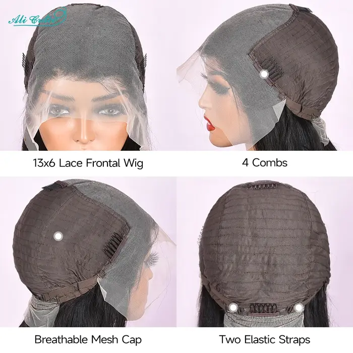 Perruque Lace Front Wig naturelle lisse-ALI GRACE