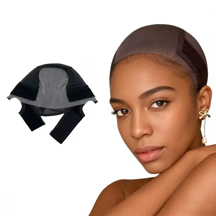 Bonnet de maintien pour perruque en dentelle, transparent et réutilisable, pour perruques sans colle et perruques frontales en dentelle, pour maintenir les perruques en place