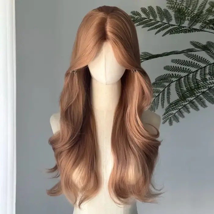 Perruque Lace Front Wig synthétique Blonde Champagne