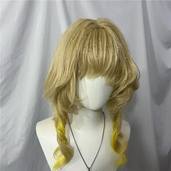 Style Aglaea Cos perruque bouclés Cosplay perruques Anime personnalisé