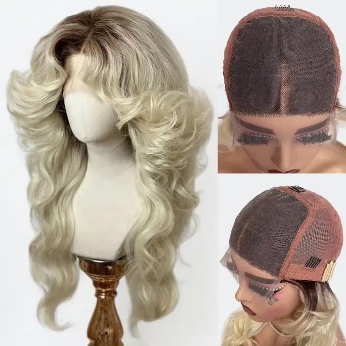 Farrah Fawcett 70s grande perruque pour femmes Vintage 5X5 HD dentelle avant fermeture Look classique Costume fête