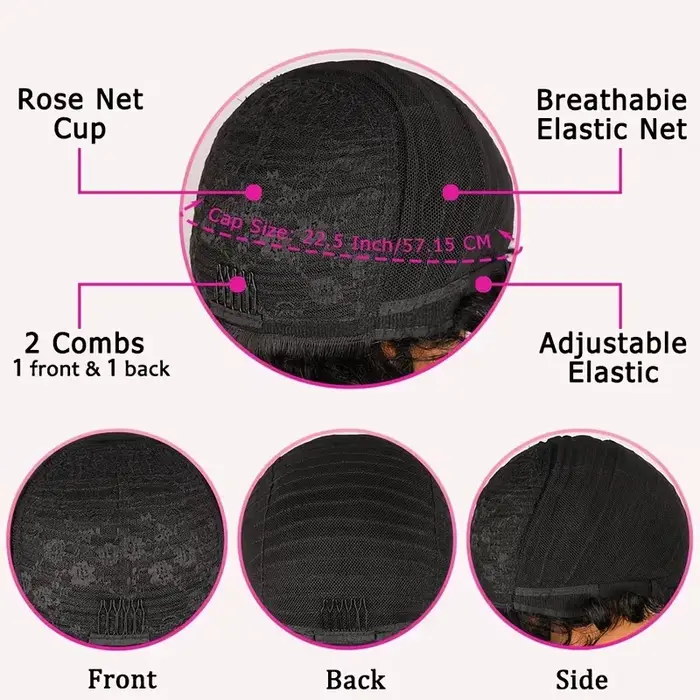 Perruque Lace Front Wig 100% naturelle bouclée