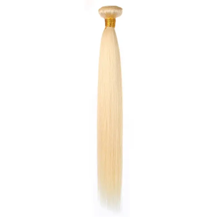 Extensions de cheveux humains Remy blonds 613 lisses, lots de 50g/pièce, extensions de tissage Remy 