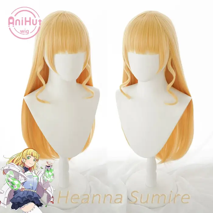 【AniHut】Liella! Perruque de cosplay blonde Heanna Sumire LoveLive!SuperStar!! Cheveux de cosplay syn