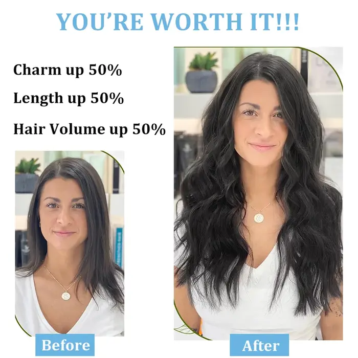 Clip dans les Extensions de cheveux vrais