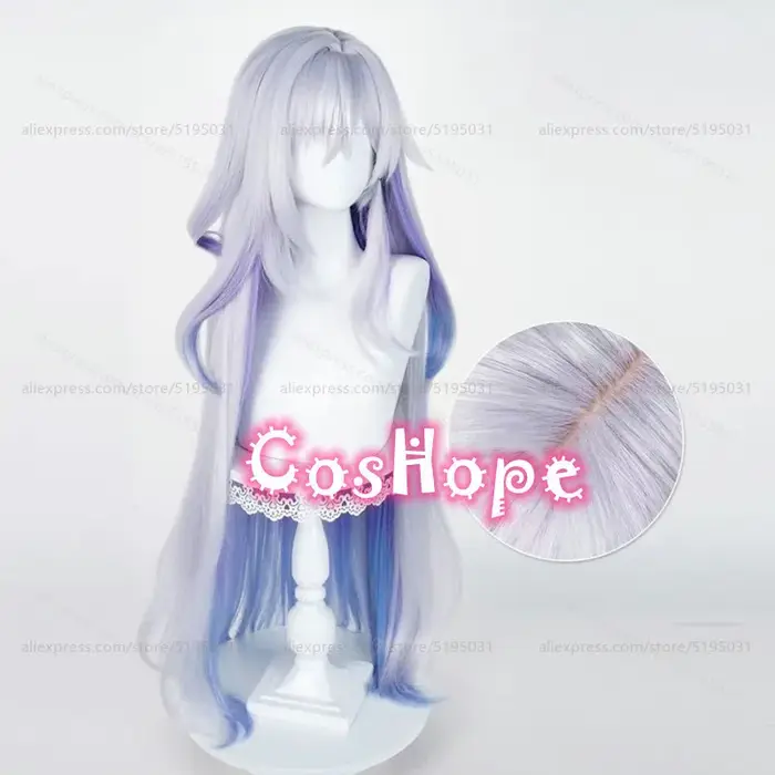 Skirk Cosplay perruque 95 cm longue