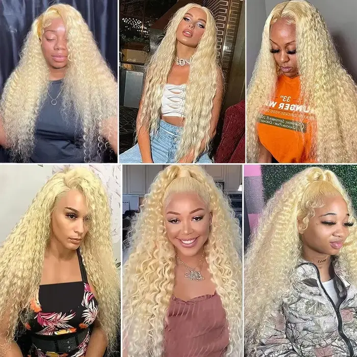 30 32 pouces 613 vague profonde lâche 13x6 HD dentelle frontale perruques bouclés brésilien cheveux 