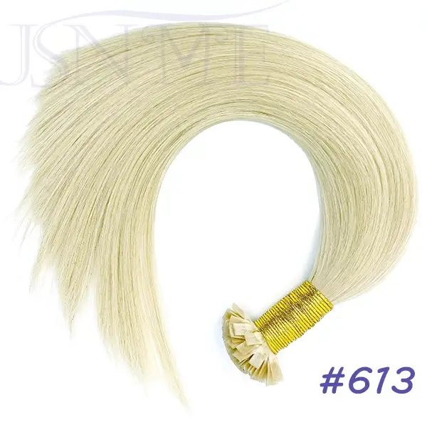JSNME haute qualité pointe plate Extensions de cheveux kératine naturel vraiment Extension