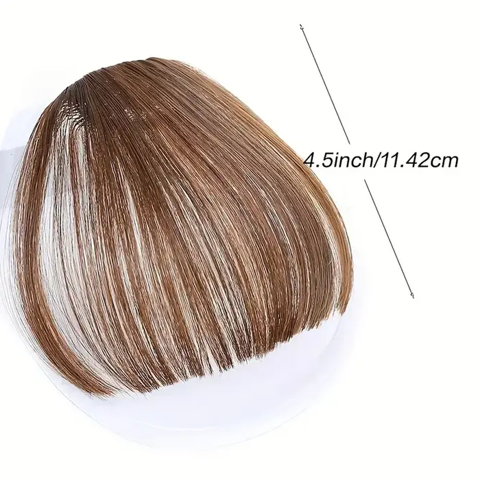 Frange de cheveux synthétique style air 3D