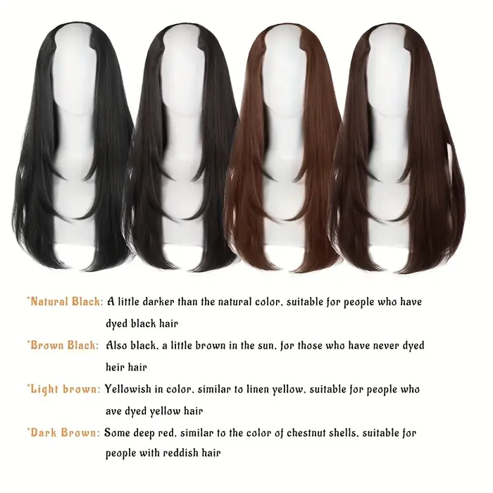 Extensions capillaires synthétiques longues et lisses