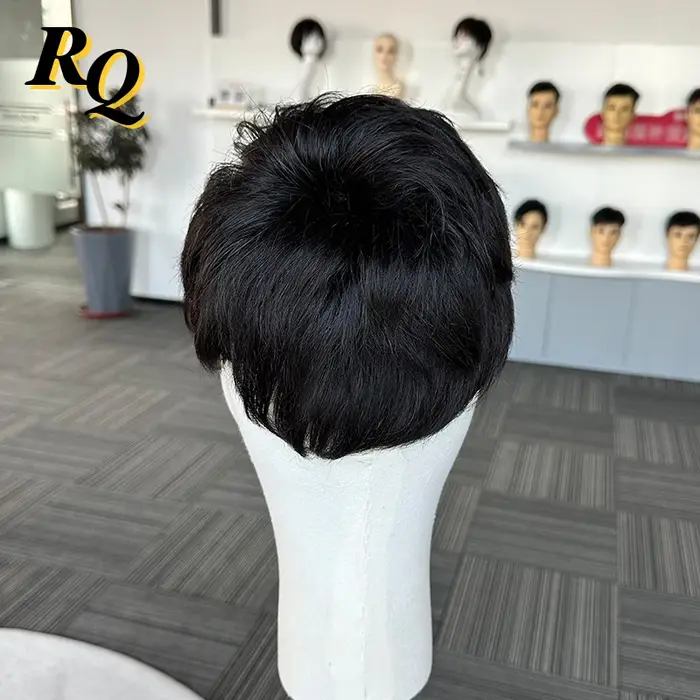 Perruque toupet capillaire pour hommes
