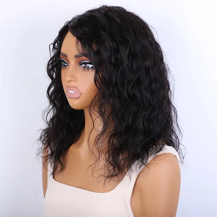 Perruques de cheveux humains de couleur Orange gingembre pour femmes 16 pouces vague de corps courte Remy
