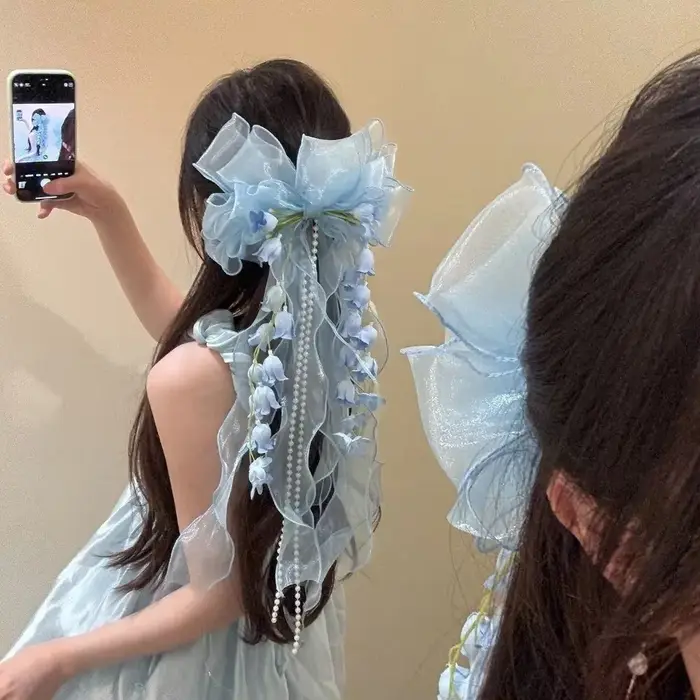 Pince à cheveux Lolita Fée Douce à fleur