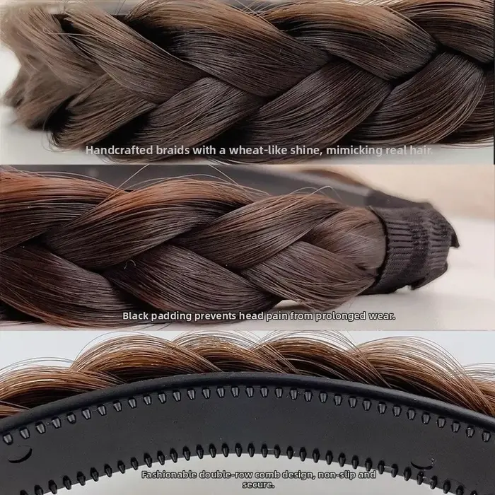 Bandeau tressé pour perruque