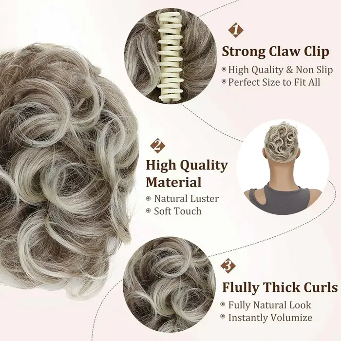 Pince à cheveux pour chignon désordonné
