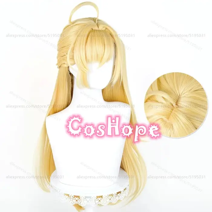 ZZZ Cissia – perruque de cosplay avec queue de cheval