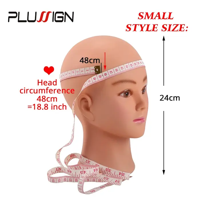 Tête de mannequin chauve avec pince