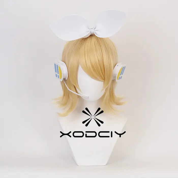Perruque de Cosplay Rin Len de haute qualité